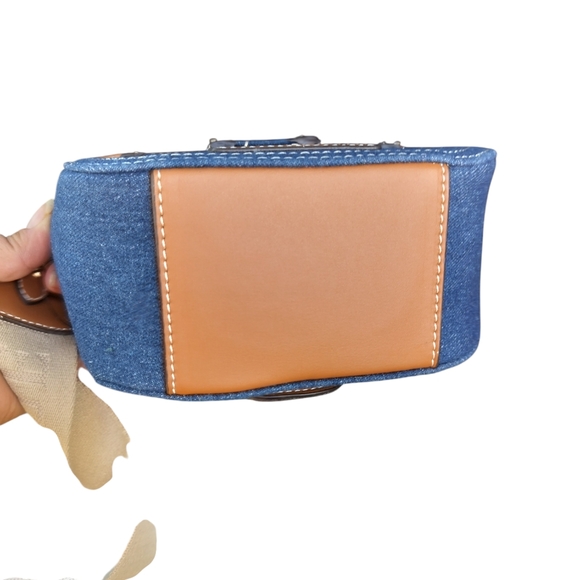 True religion dark denim crossbody purse - Picture 3 of 7